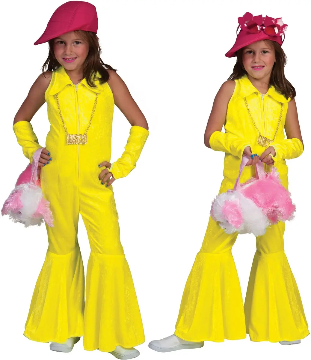 Espa Jaren 80 & 90 Neon Geel Jumpsuit - Maat 116