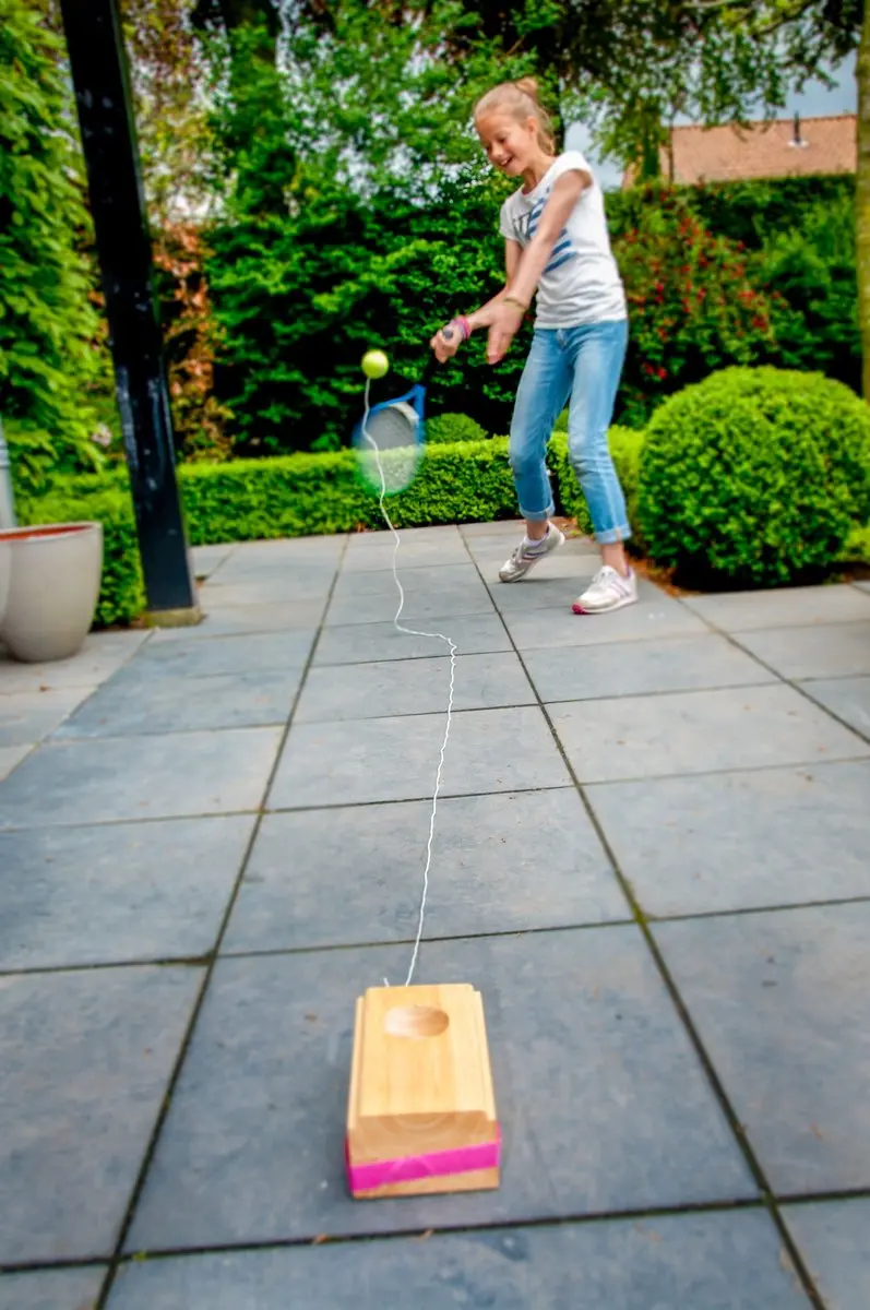 Angel Toys Tennistrainer Luxe Rubberhout - Solo Trainingsset - Meerdere kleuren