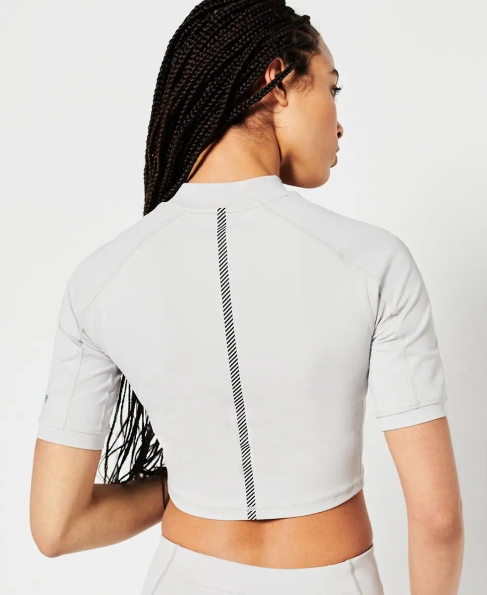 Superdry Run 3/4 Tight Crop T-shirt - Wit L