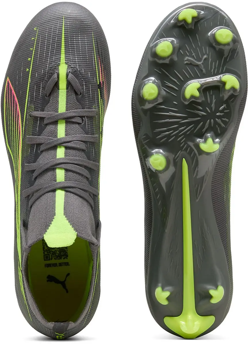 PUMA Ultra 5 Match+ Voetbalschoenen 41 - FG/AG - Grijs