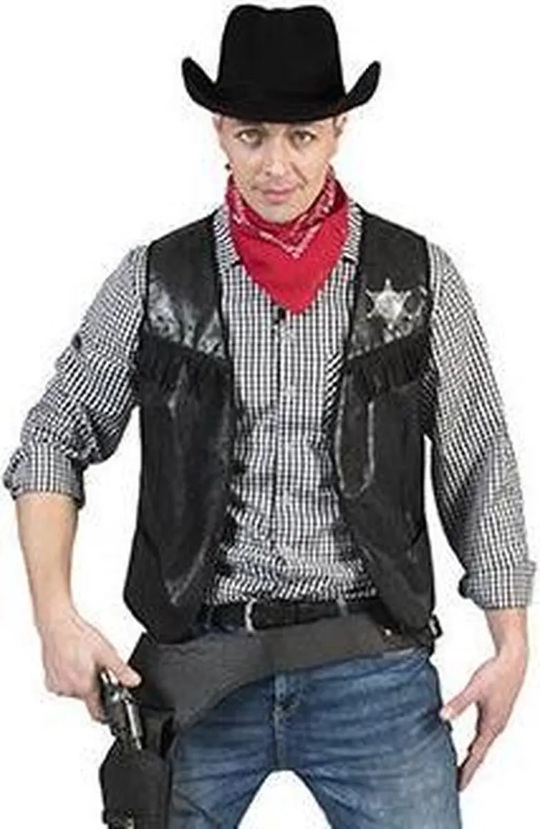 Espa Stoer Cowboyvest - Zwart