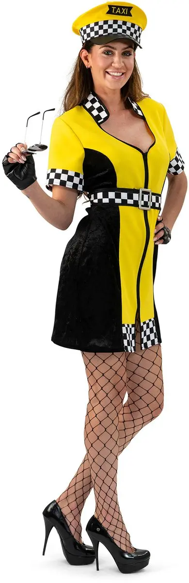 Espa Taxi Chauffeur Jurk Tessa - Zwart/Geel