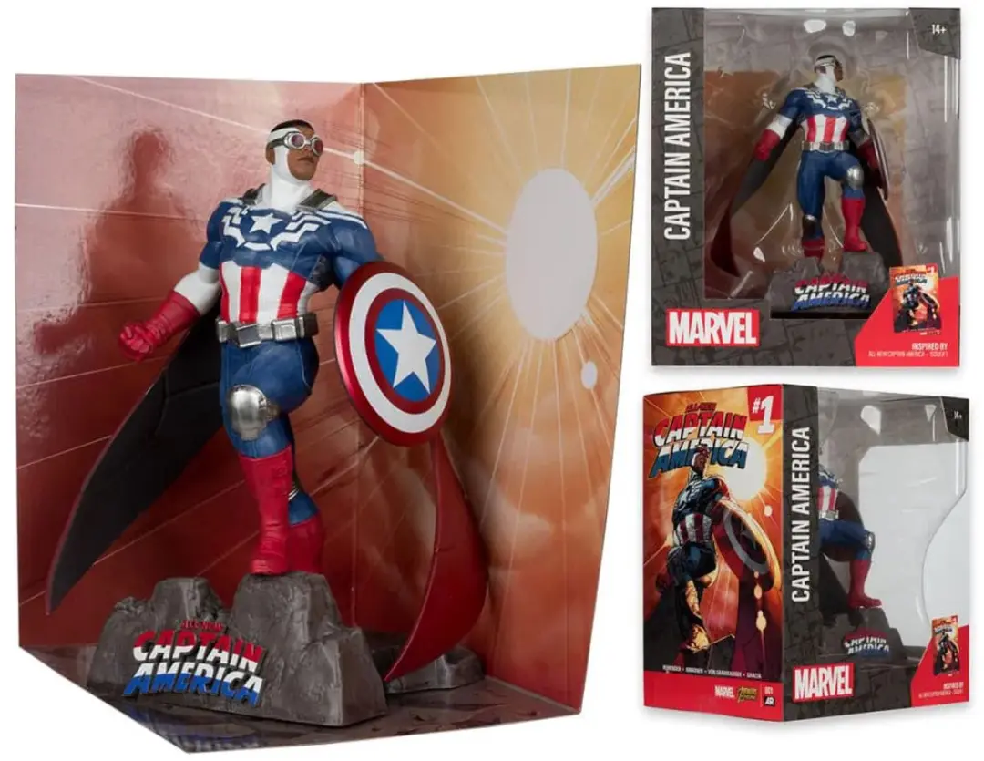 McFarlane Toys Captain America 1/10 Beeld - 17cm - Multicolor