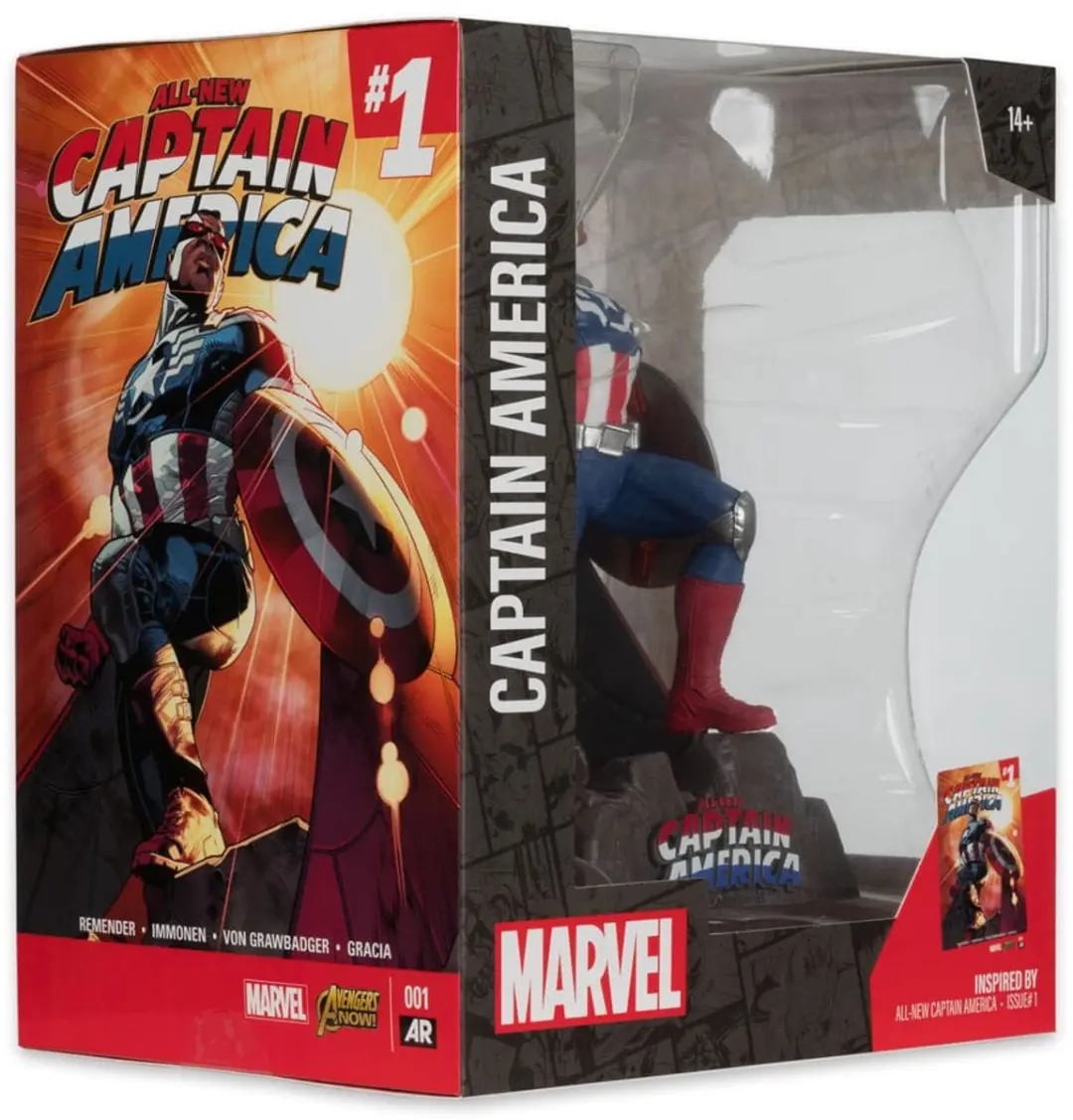 McFarlane Toys Captain America 1/10 Beeld - 17cm - Multicolor