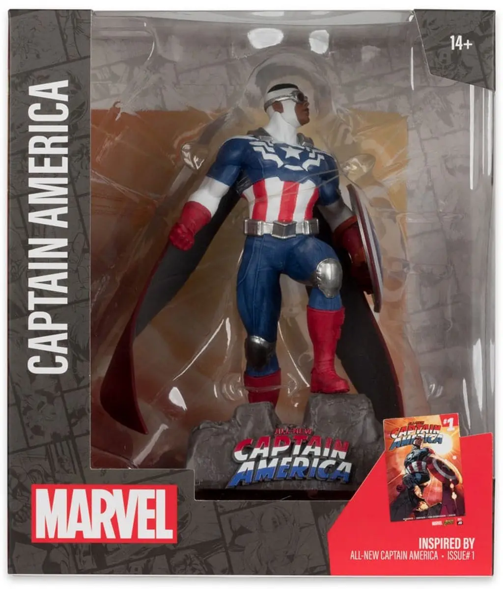 McFarlane Toys Captain America 1/10 Beeld - 17cm - Multicolor