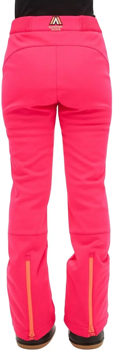 Superdry SKI Softshell Slim Broek Hyper Fire Pink M