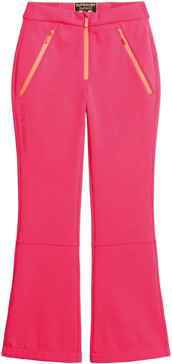 Superdry SKI Softshell Slim Broek Hyper Fire Pink M