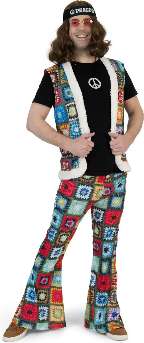 Espa Hippie Vest Ibiza Heren - XL/XXL Regenboog