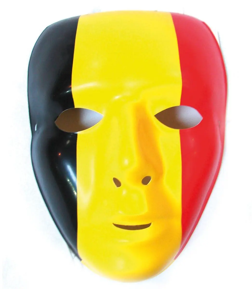 Espa Masker België PVC - Rood/Geel/Zwart
