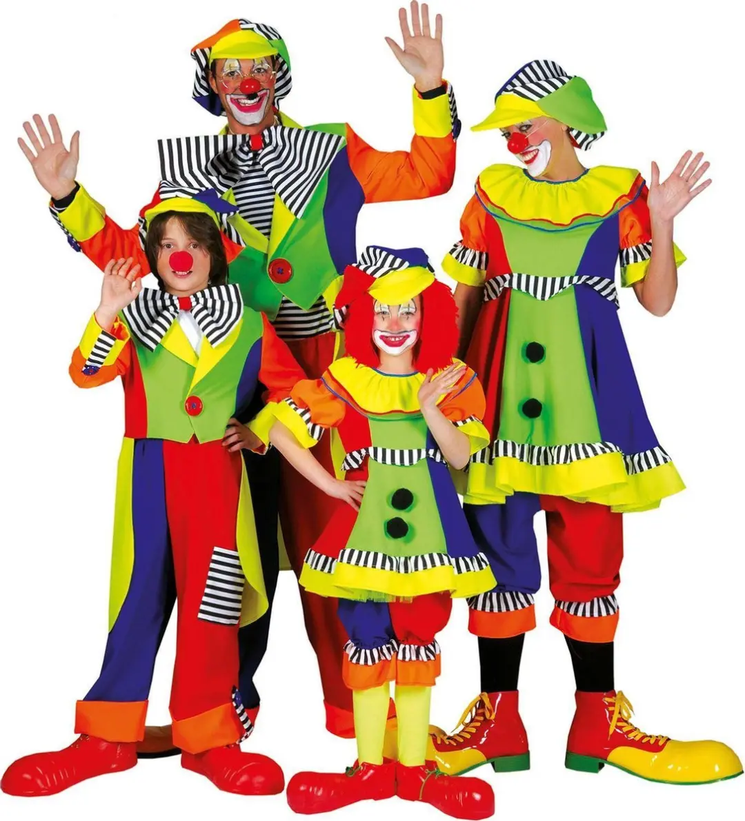 Espa Spanky Stripes Clown Olivia Verkleedkleding Maat 128 - Multicolor