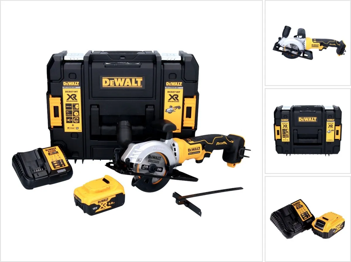 DeWalt DCS 571 Accucirkelzaag 18V 115mm