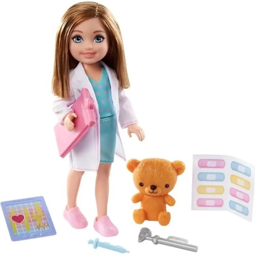 Fisher Price Barbie Chelsea Dokter Pop 15cm