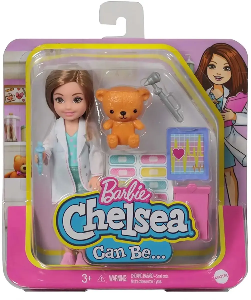Fisher Price Barbie Chelsea Dokter Pop 15cm - Divers