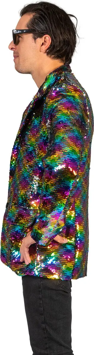 Espa Disco Jas Jack Regenboogprint - S/M - afbeelding 6 van 6