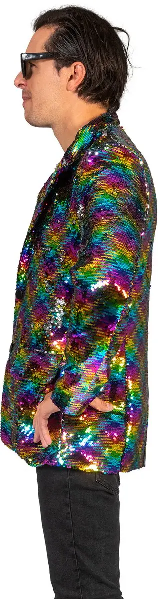 Espa Disco Jas Jack Regenboogprint - S/M
