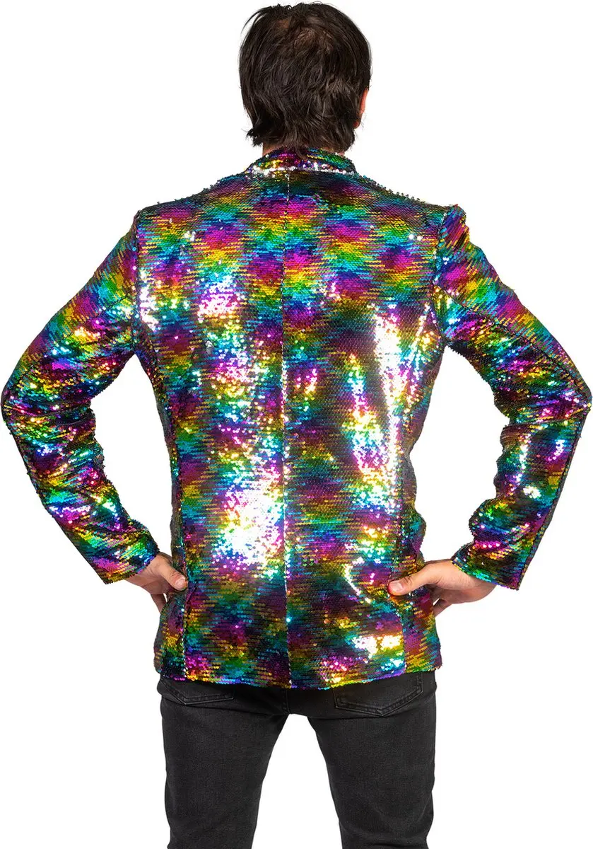 Espa Disco Jas Jack Regenboogprint - S/M