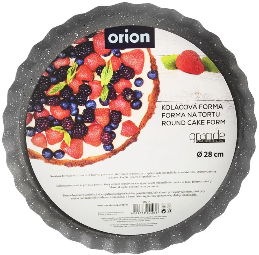 Orion Grande Taartvorm 28cm - Grijs