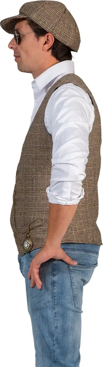 Espa Roaring Twenties Kostuum Gino Heren - Gilet en Pet - Maat M