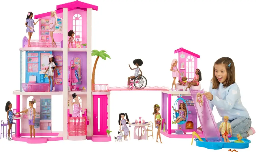 Barbie Droomhuis Poppenhuis - Meerkleurig - 65 Meubels
