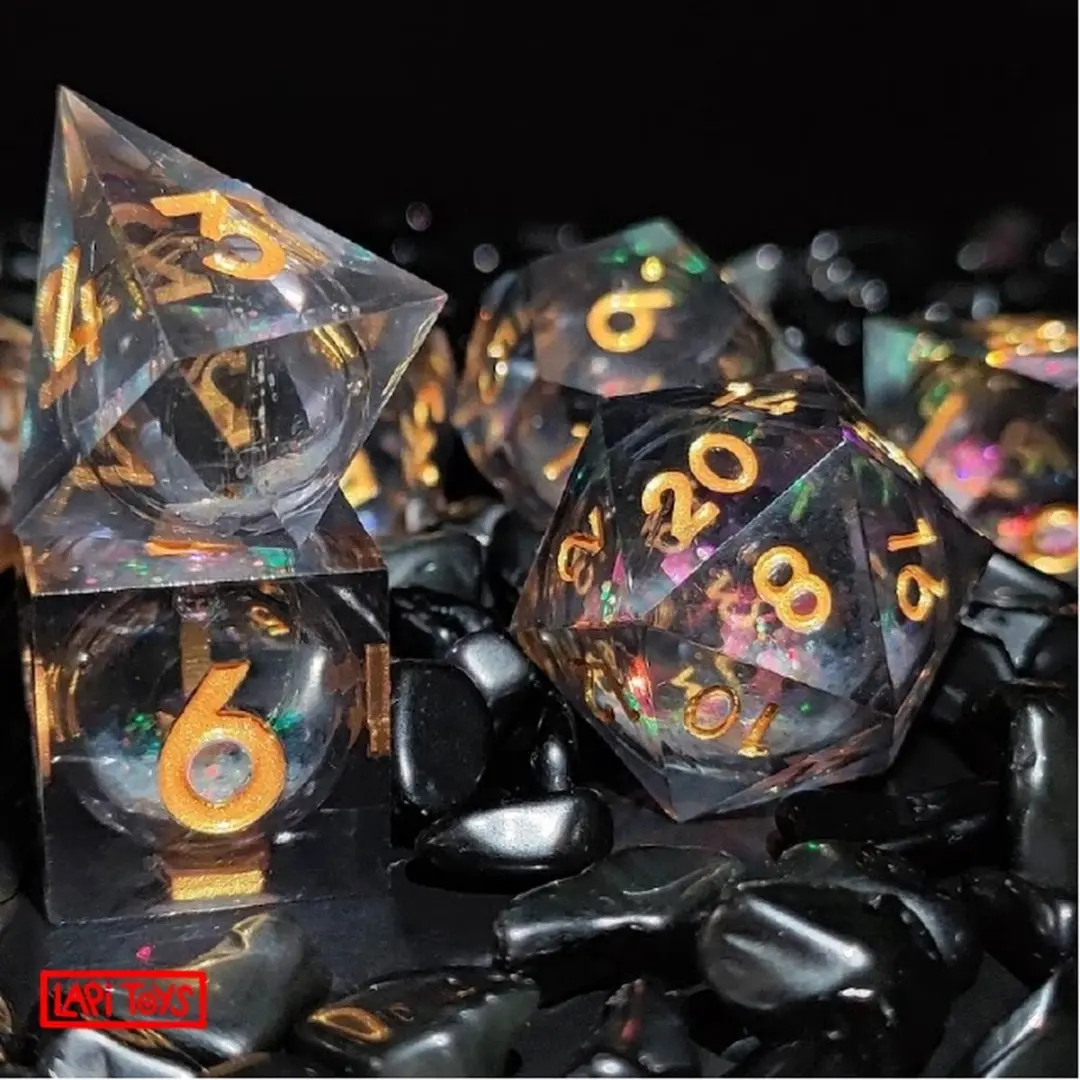 Lapi Toys DnD Dice Set Polydice - 7 Stuks Meerkleurig