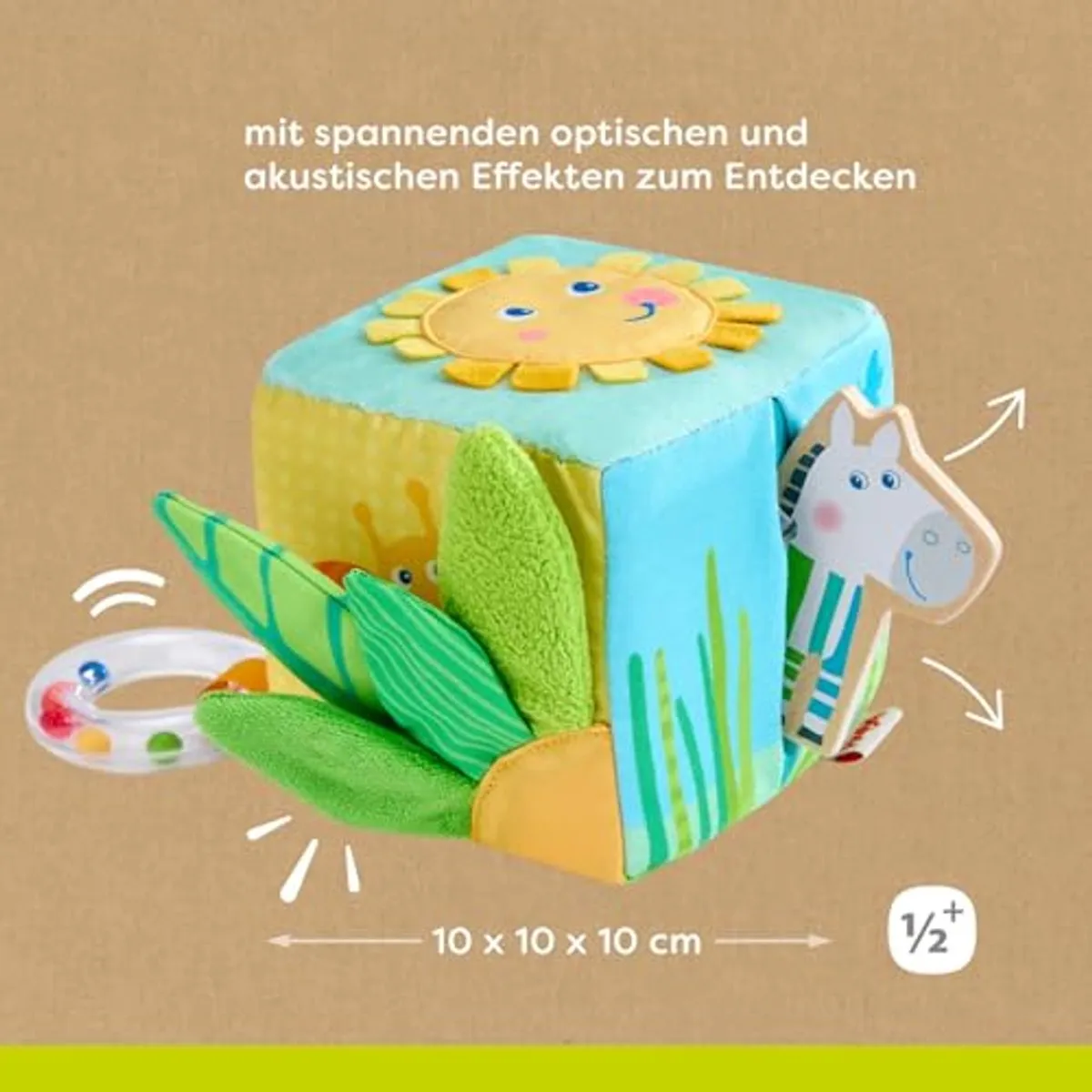 Haba Speelkubus Zebra 2012346001 - Multicolor