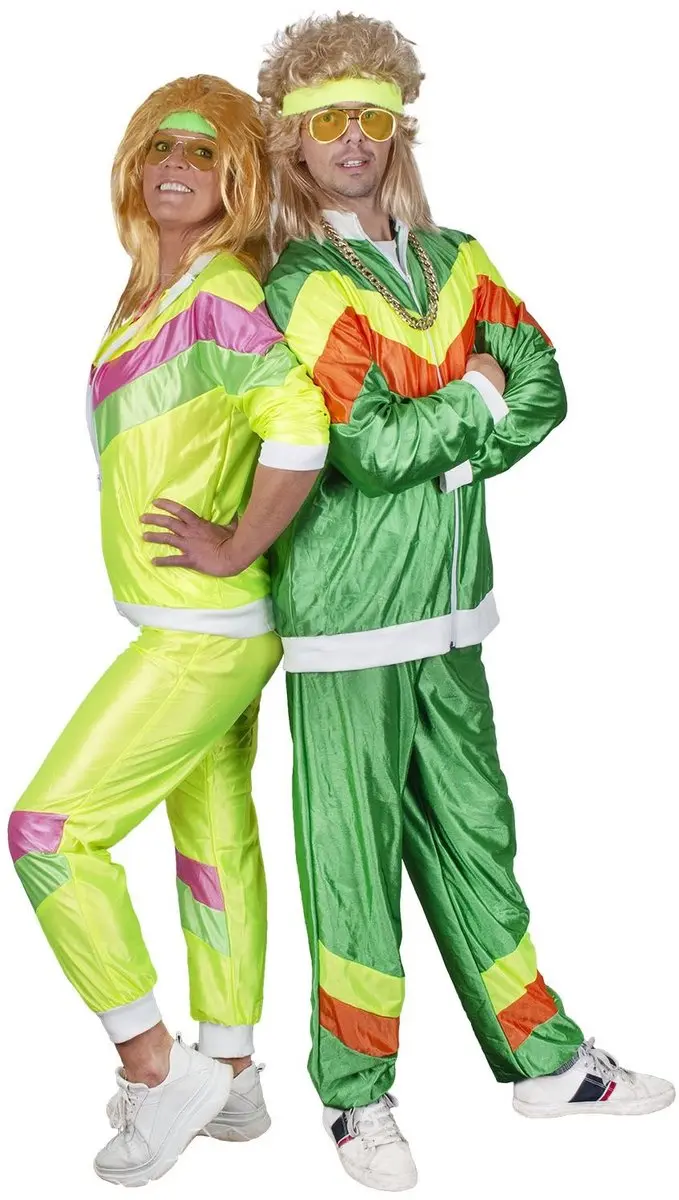 Espa Funny Fashion Trainingpak - XL - Groen/Geel/Oranje