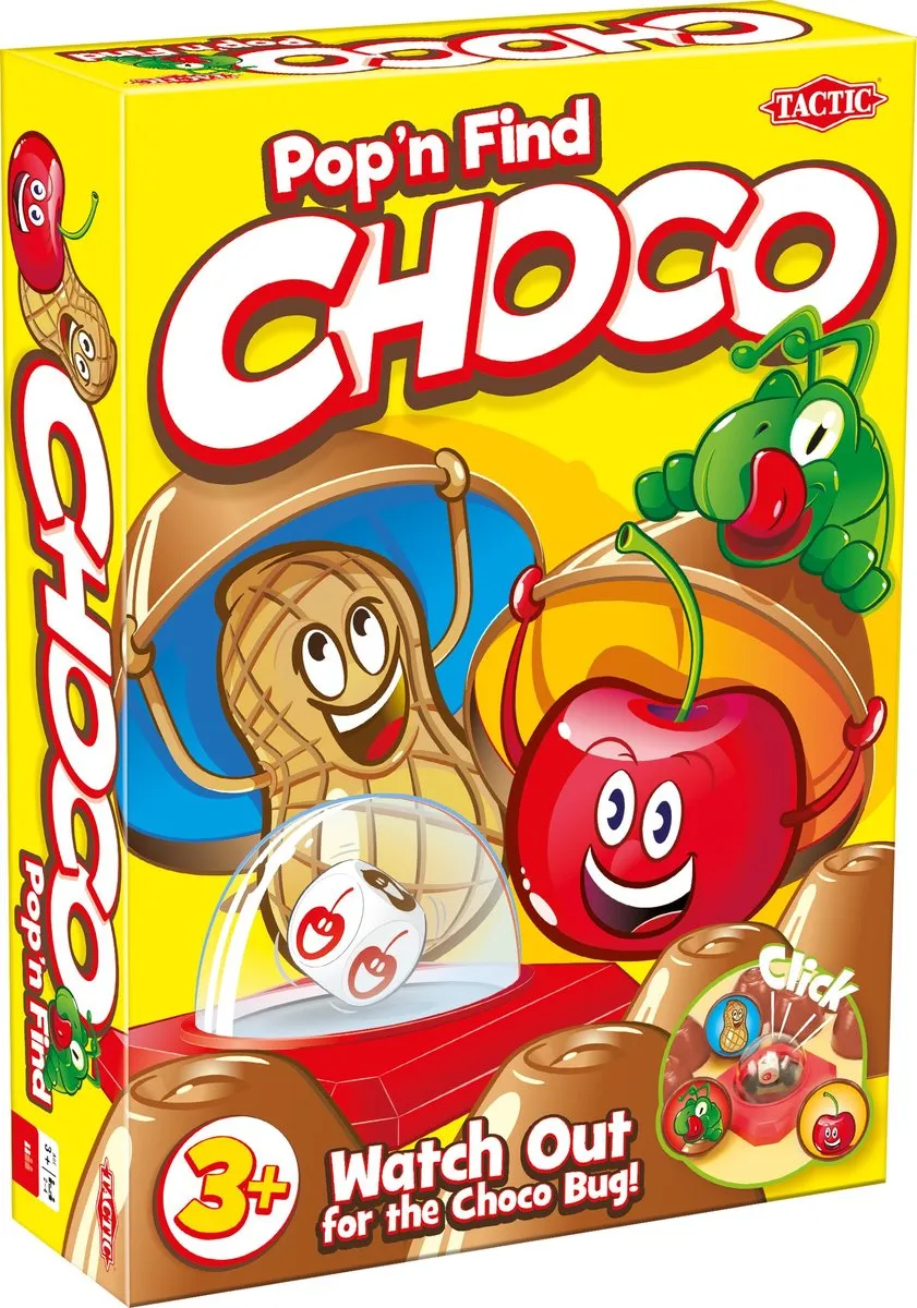 Tactic Choco Pop n Find Bordspel 54603 - 2-4 Spelers