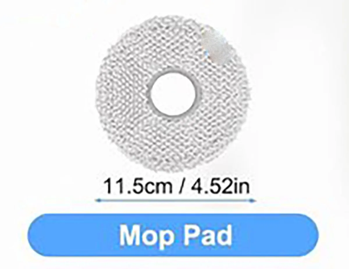 Set van 4 roterende dweildoeken voor Ecovacs Deebot X5 Omni robotstofzuiger