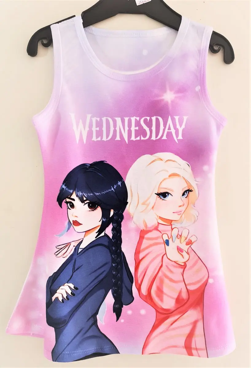 Espa Wednesday Addams Family Pruik - Zwart Vlechtjes