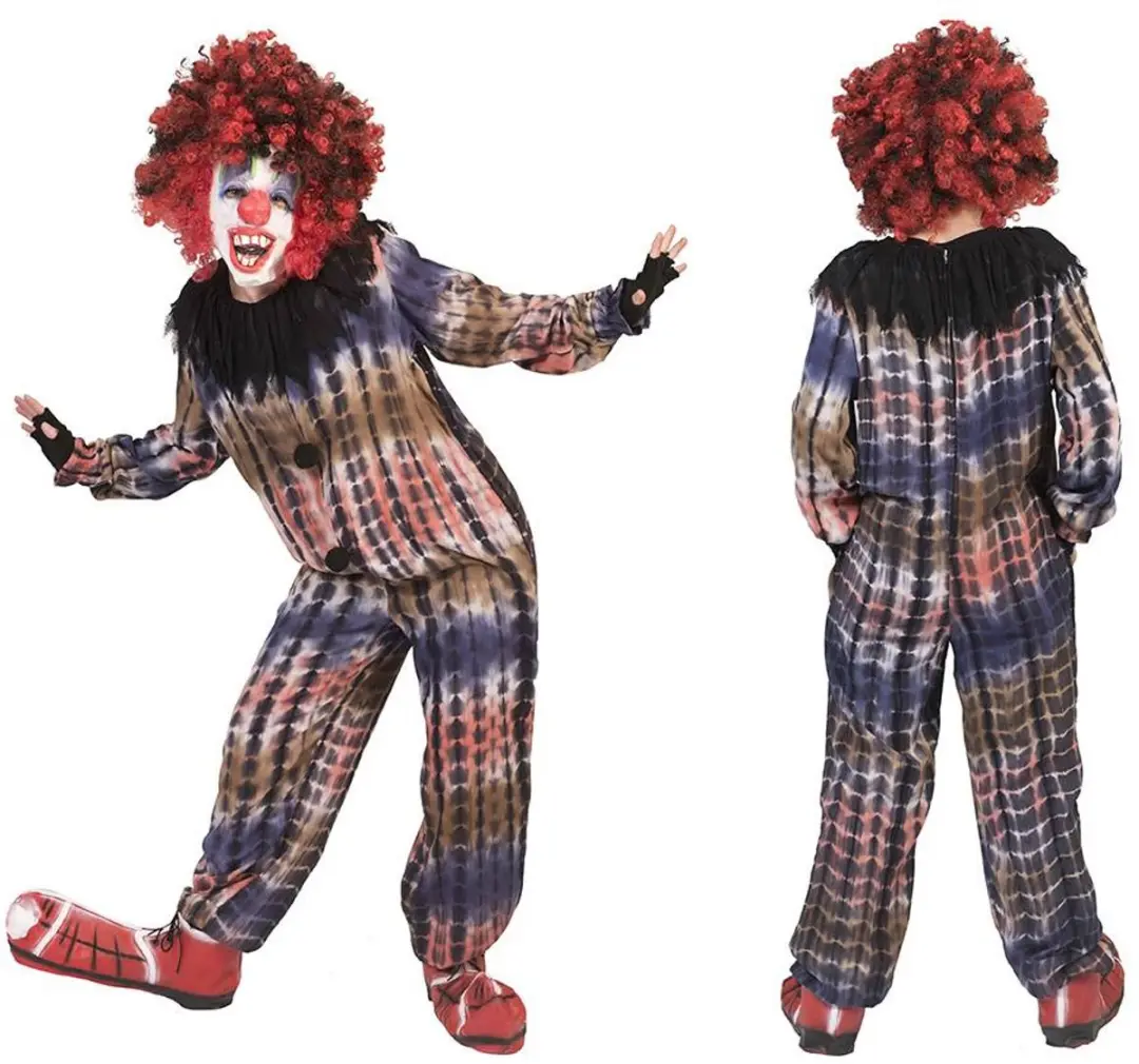 Espa Horror Clown Pak - Maat 116 - Rood/Zwart/Grijs
