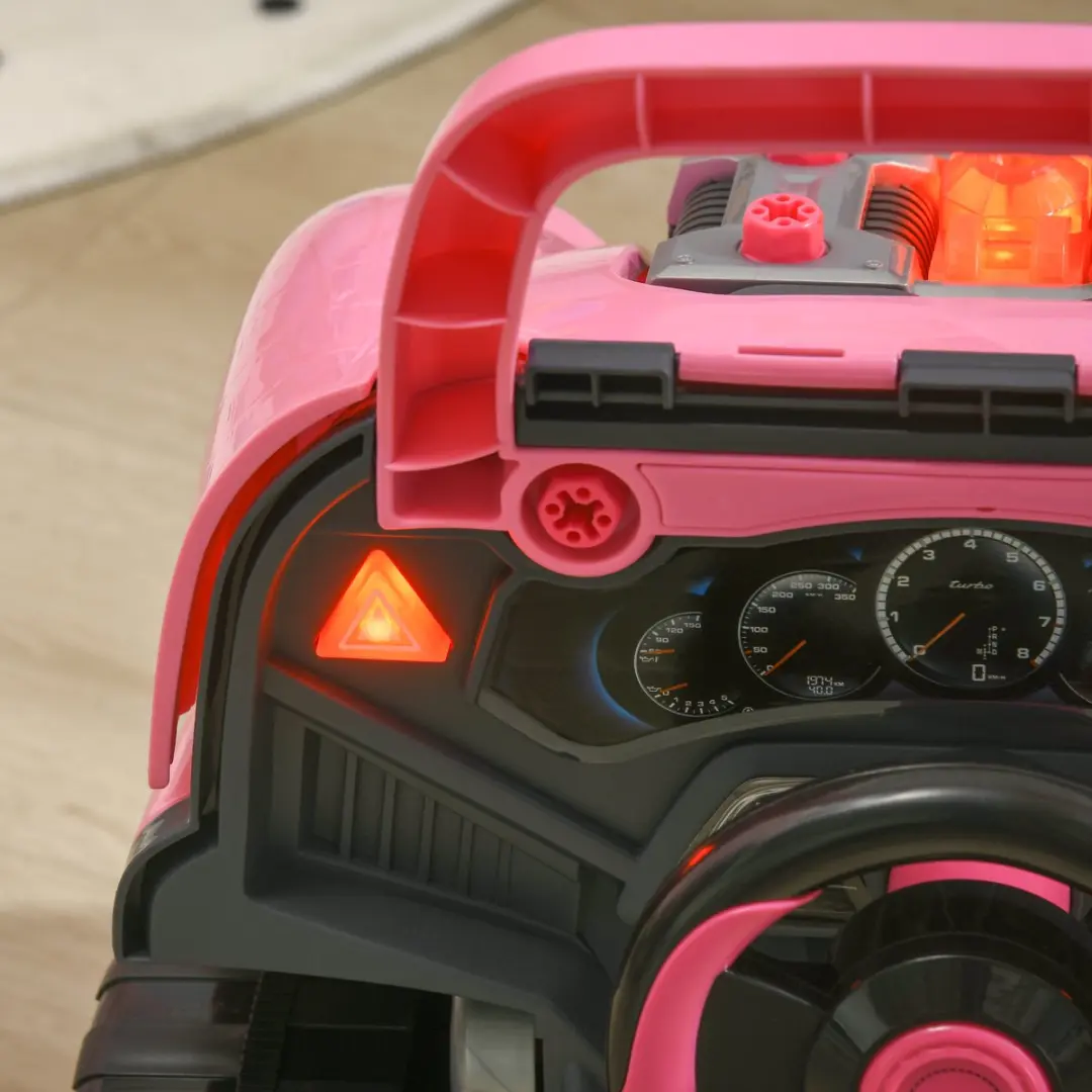 Homcom Speelgoedset Vrachtwagenmotor Roze