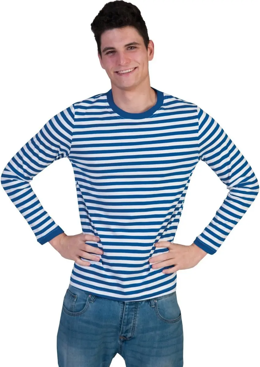 Espa Dorus Trui M - Blauw/Wit Gestreept