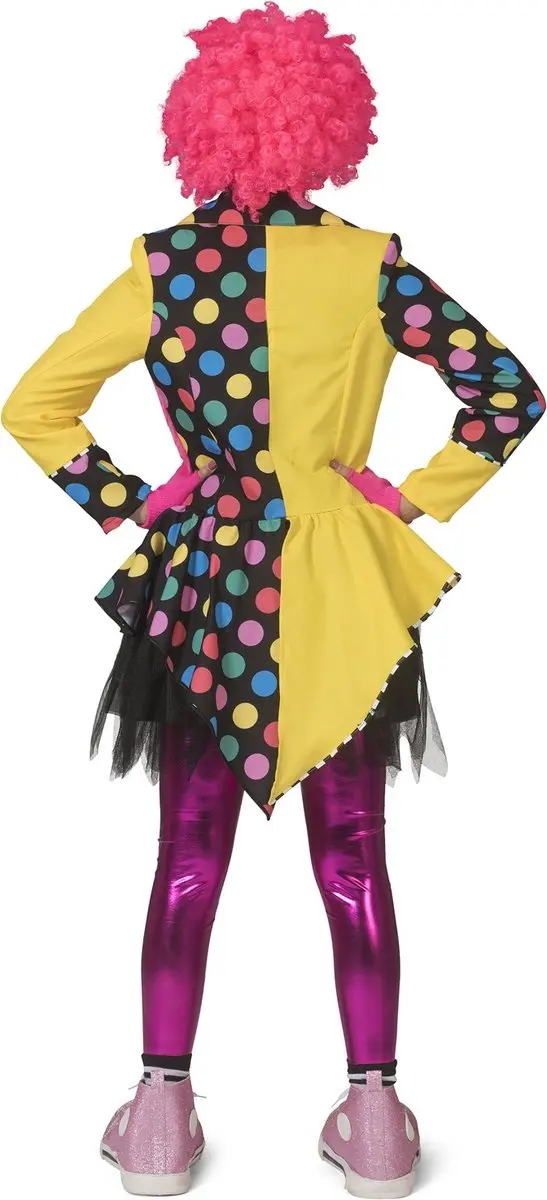 Espa Clown Kostuum Belinda Dames - S/M - Regenboog