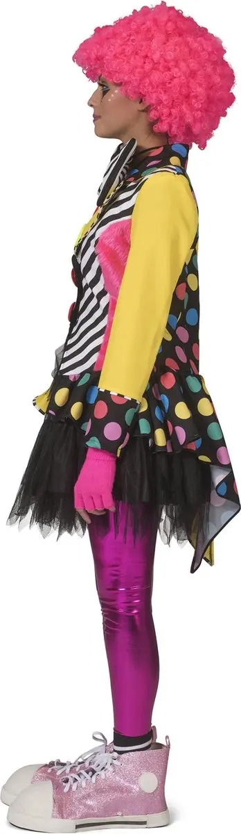 Espa Clown Kostuum Belinda Dames - S/M - Regenboog