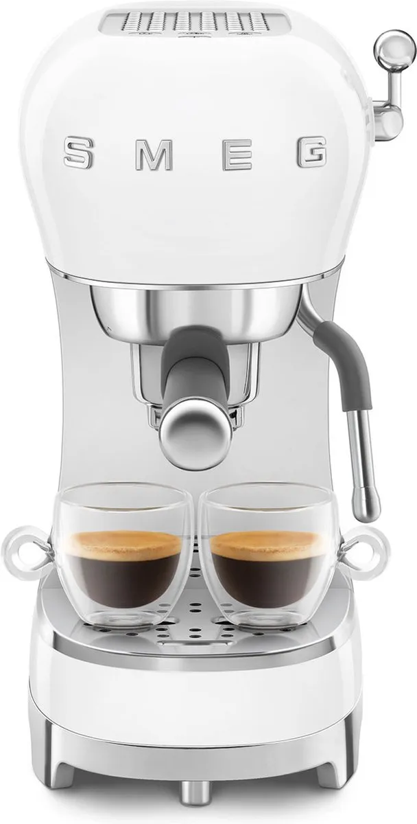 Smeg ECF02WHEU Handmatige Espressomachine - 1350W - 2 Kopjes - 1.1L - afbeelding 6 van 6