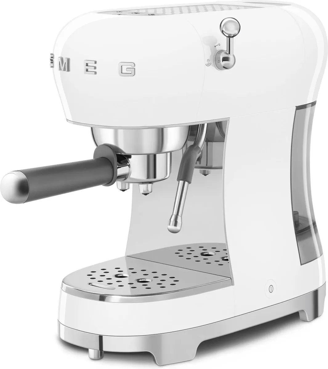 Smeg ECF02WHEU Handmatige Espressomachine - 1350W - 2 Kopjes - 1.1L