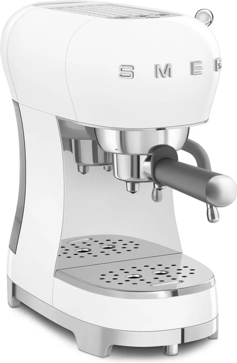 Smeg ECF02WHEU Handmatige Espressomachine - 1350W - 2 Kopjes - 1.1L