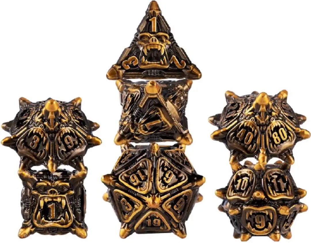 Lapi Toys DnD Polydice Metalen Dobbelstenen
