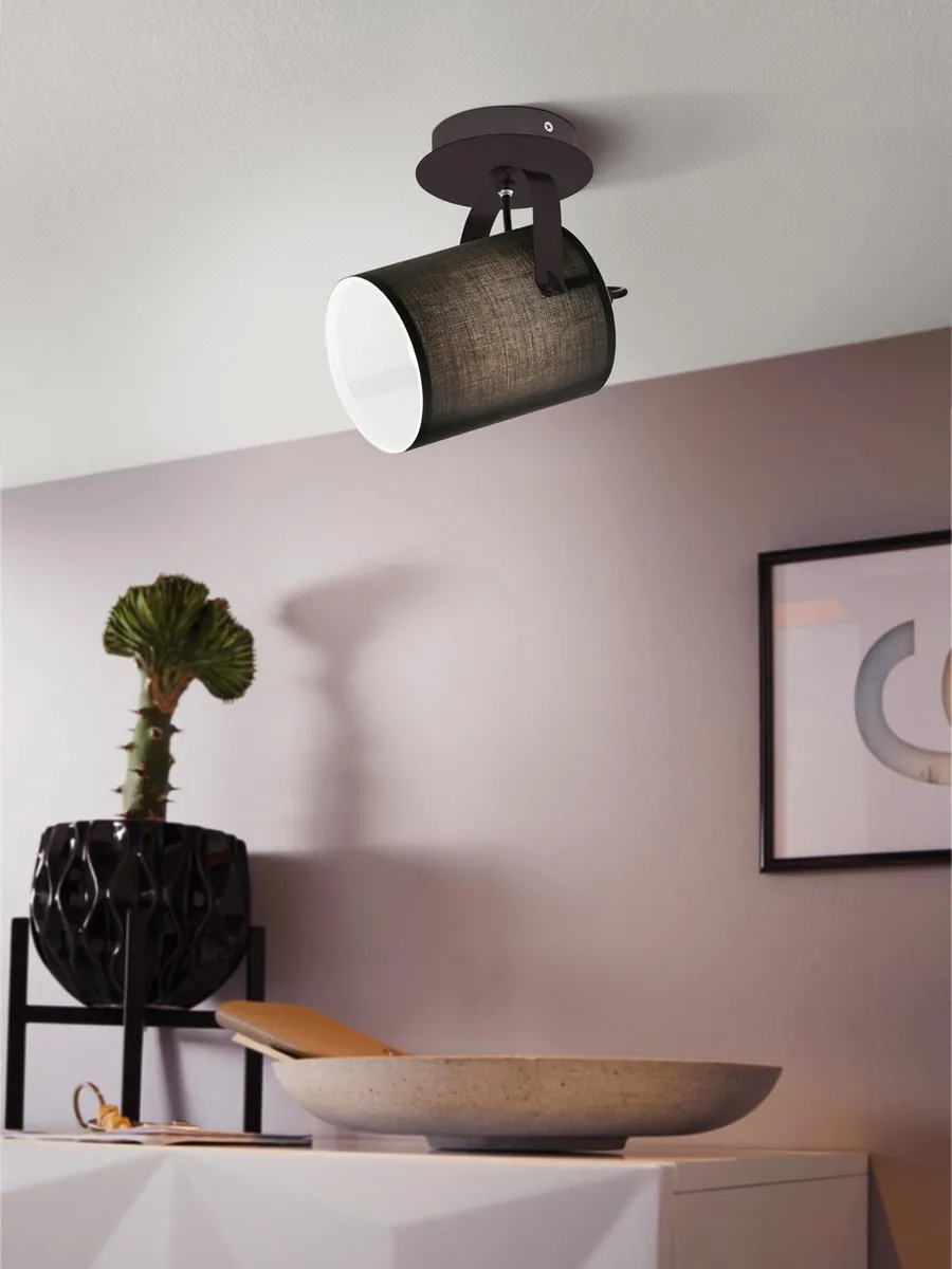 Eglo Villabate Spot E27 - Ø12cm - Zwart