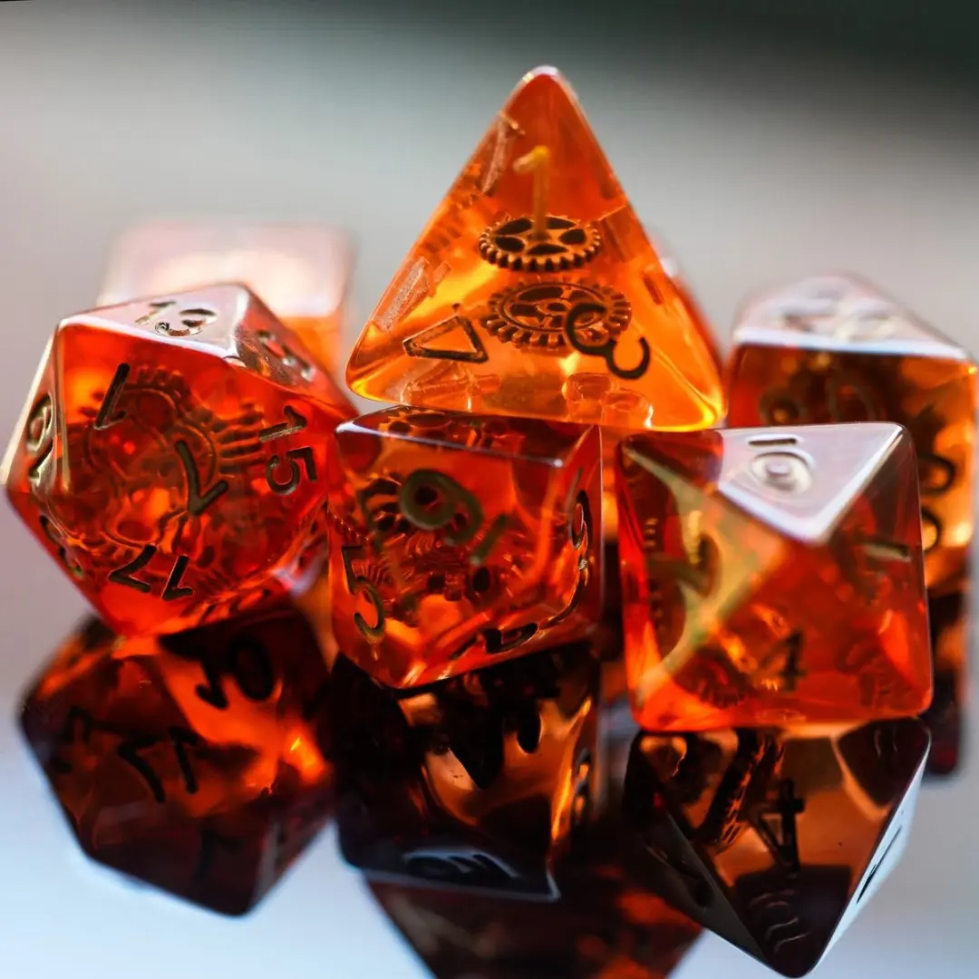 Lapi Toys D&D Polydice Set 7 Stuks - Oranje