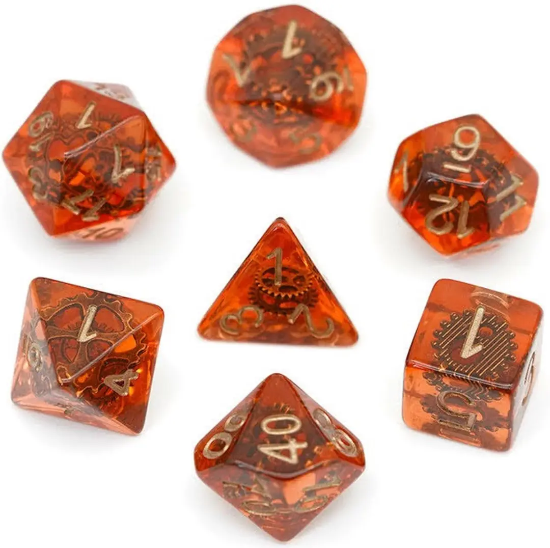 Lapi Toys D&D Polydice Set 7 Stuks - Oranje