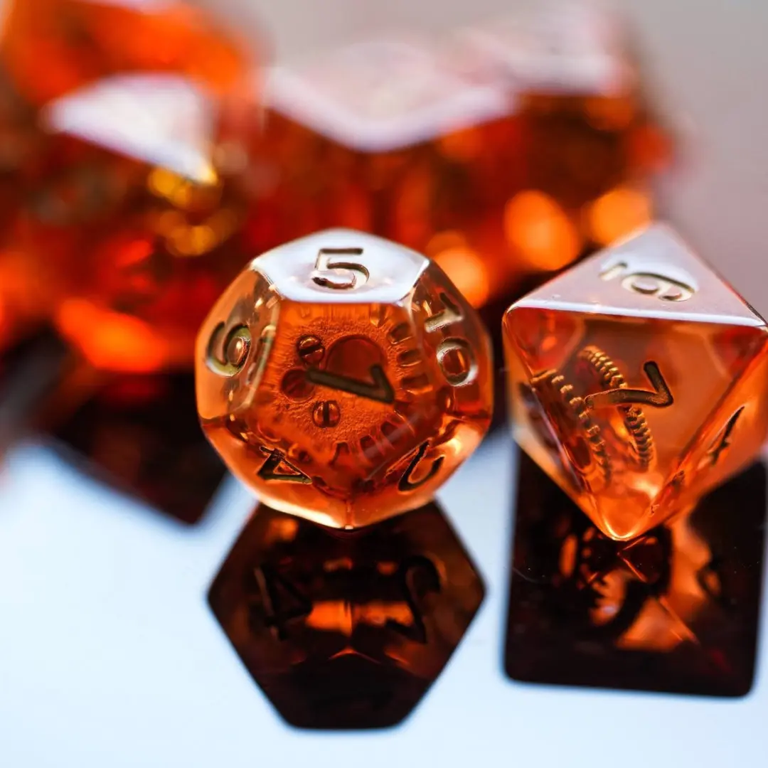 Lapi Toys D&D Polydice Set 7 Stuks - Oranje