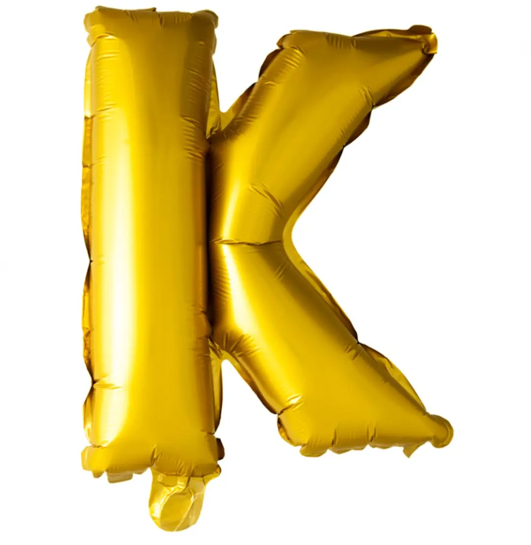 Espa Folie Ballon Letter K Goud 41cm