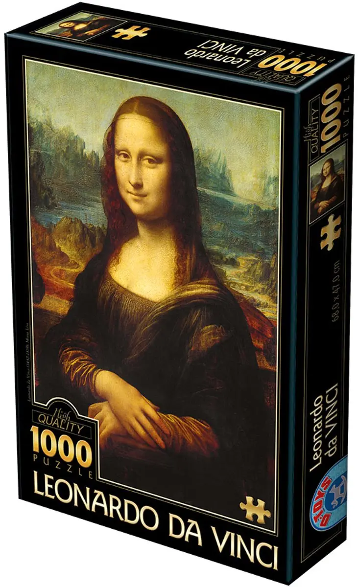 D-Toys Mona Lisa 1000 Stuks Puzzel - Meerkleurig