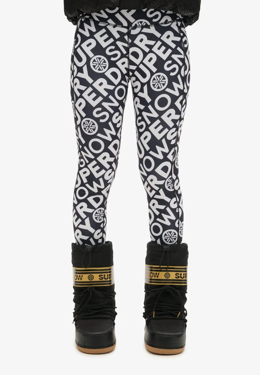 Superdry Base Layer Skilegging WS110174A - Dames - Maat 6 - Monogram Black
