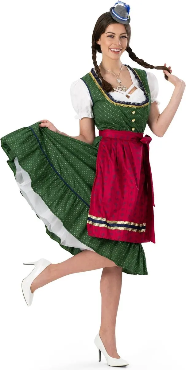 Espa Dirndl Kristin - Rood/Groen/Wit