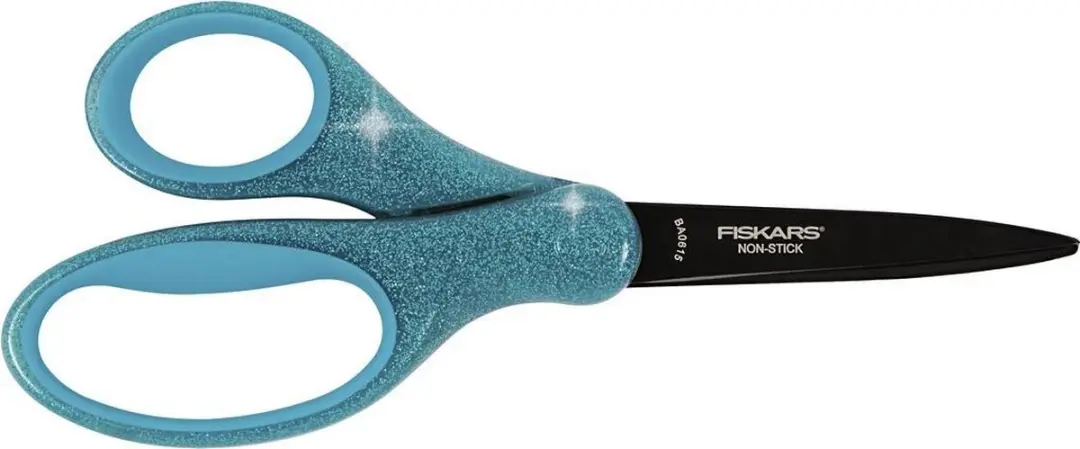 Fiskars Kinderschaar Glitter Blauw 17cm