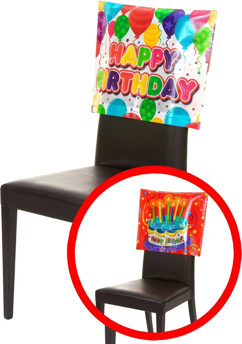 Espa Stoelhoes Happy Birthday 38x48cm