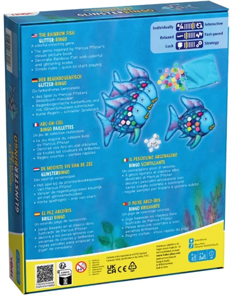 Haba De Mooiste Vis Van De Zee Glinterbingo - 2 tot 4 Spelers