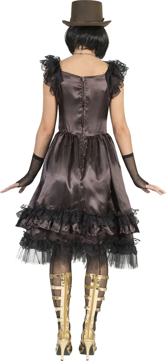 Espa Steampunk Jurk - XXL/XXXL - Zwart